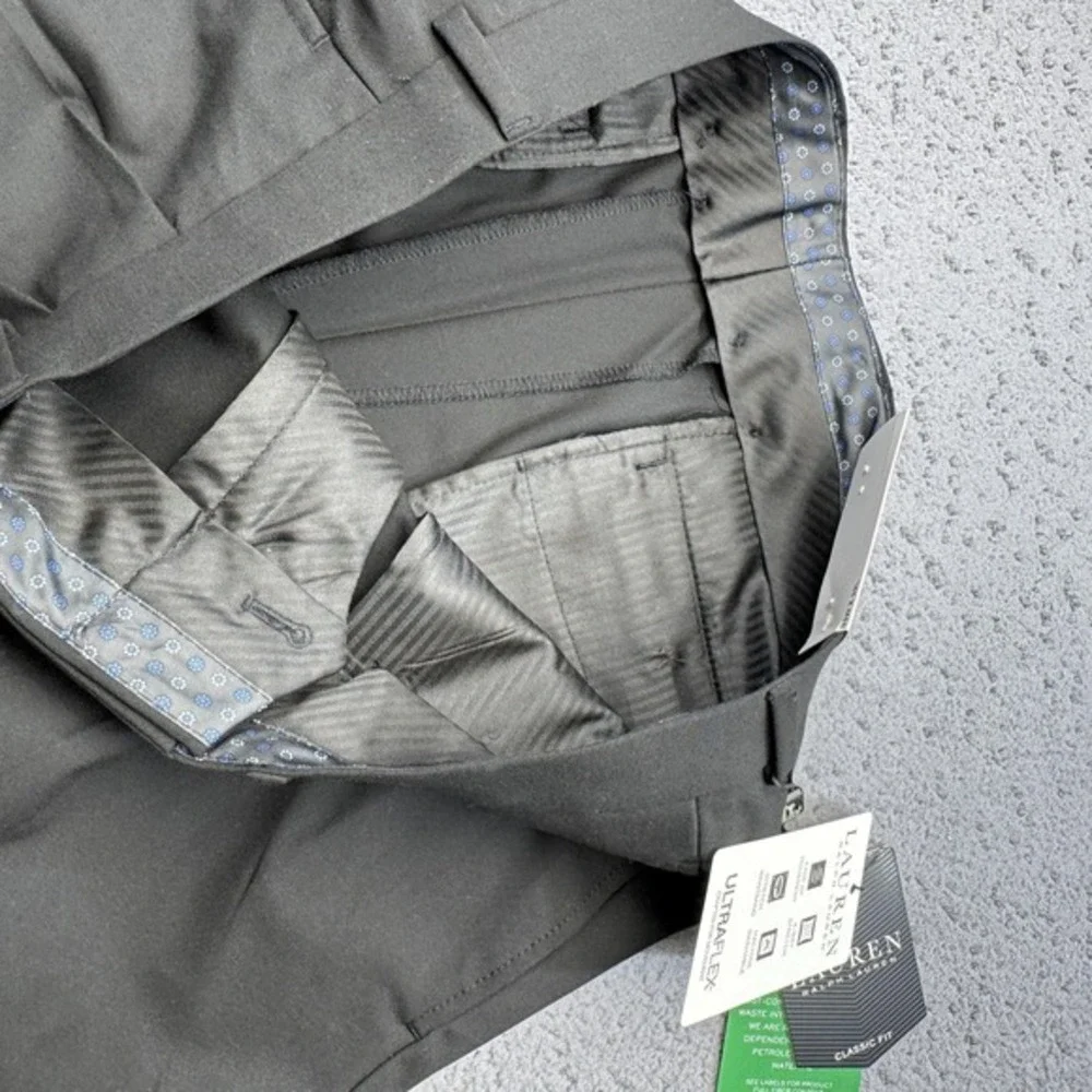 Ralph Lauren Pants‎ Mens 33x32 Black Dress 4 Way Stretch Classic Ultra Flex LRL